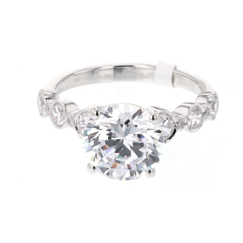 Ladies Love Knot Engagement Rings -0.76 ctw Diamond Solitaire Engagement Ring