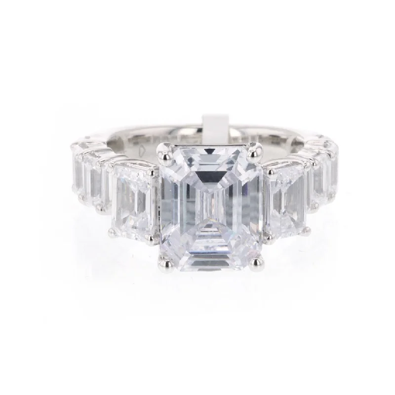 Ladies Nostalgic Vintage Engagement Rings -2.55 ctw Diamond Three-Stone Engagement Ring