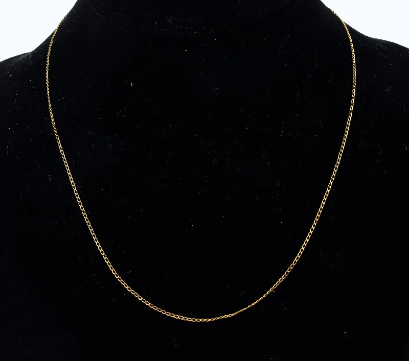 Ladies Necklaces with Locket Shine-14k Yellow Gold Chain Necklace - 17"