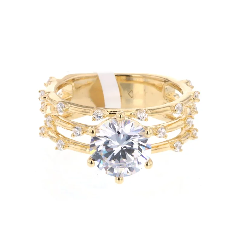 Ladies Special Day Engagement Rings -0.36 ctw Diamond Solitaire Engagement Ring