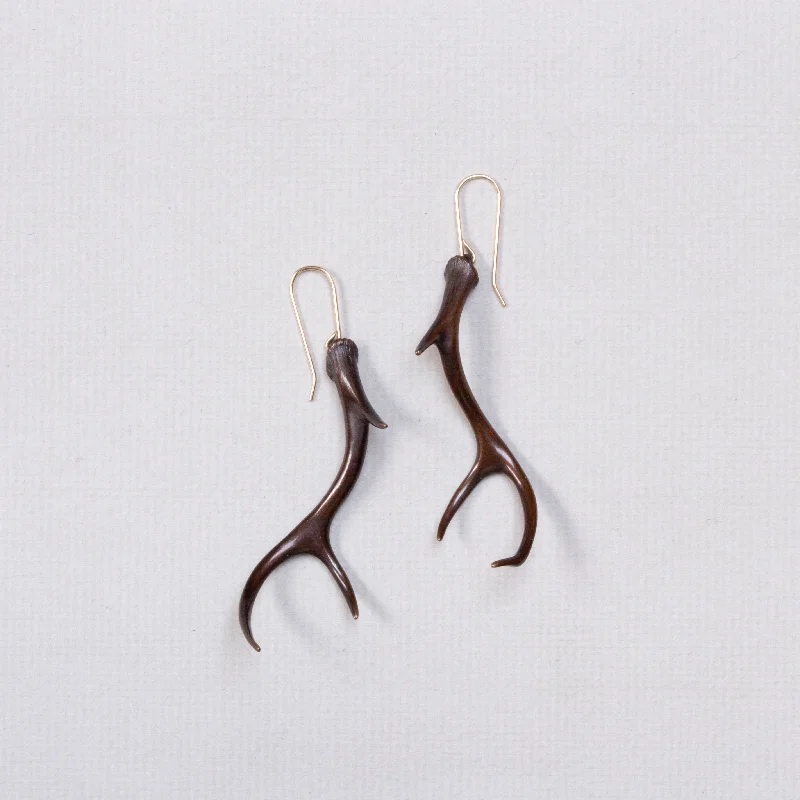 Ladies phoenix flight earrings -Antlers Earrings