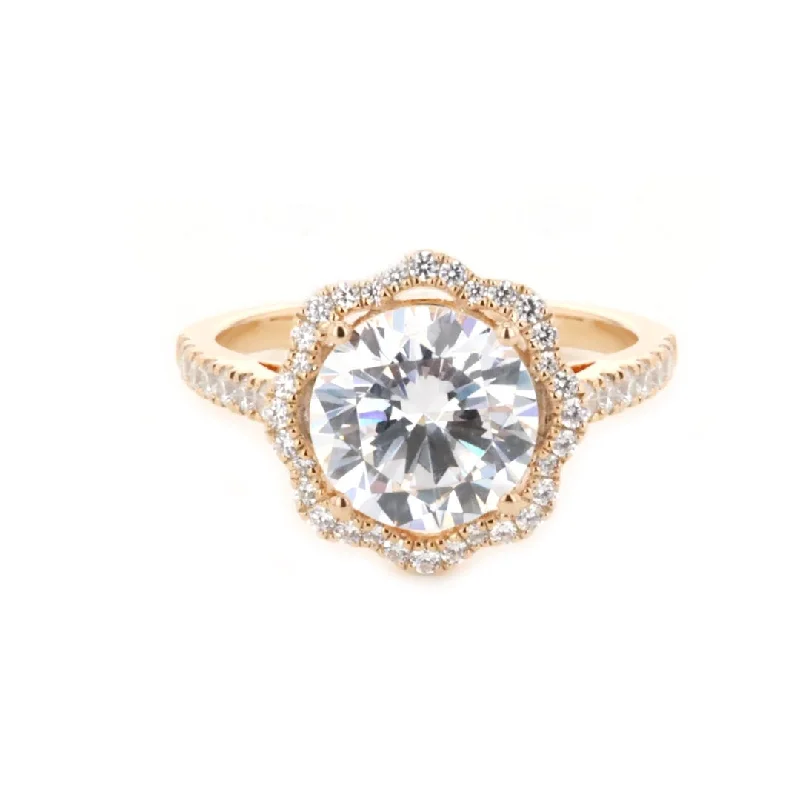 Ladies Lab-Crafted Engagement Rings -0.44 ctw Diamond Halo Engagement Ring