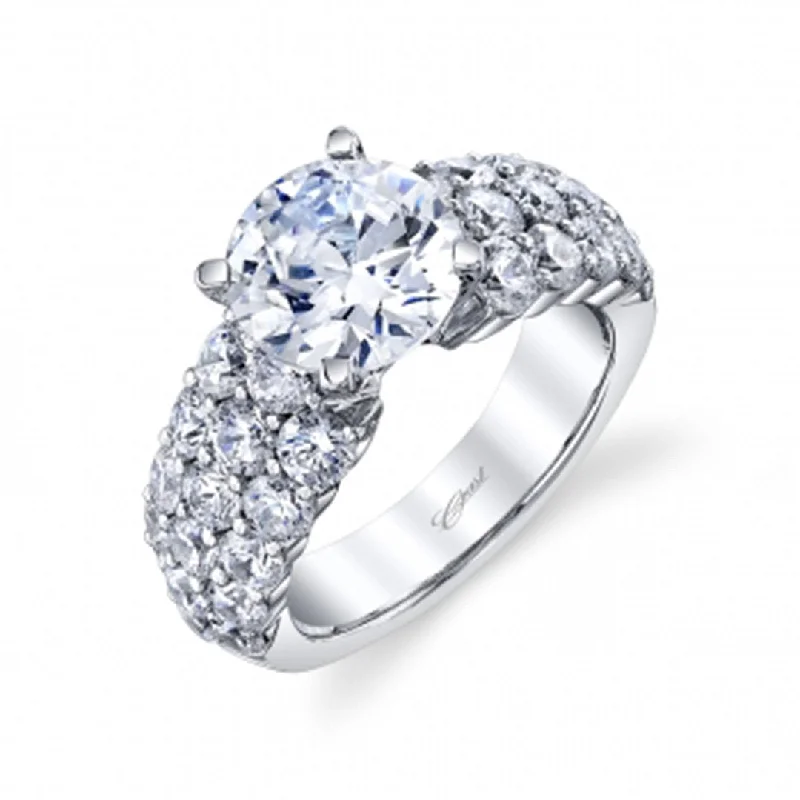 Ladies Bare Minimal Engagement Rings -2.80 ctw Diamond Solitaire Engagement Ring