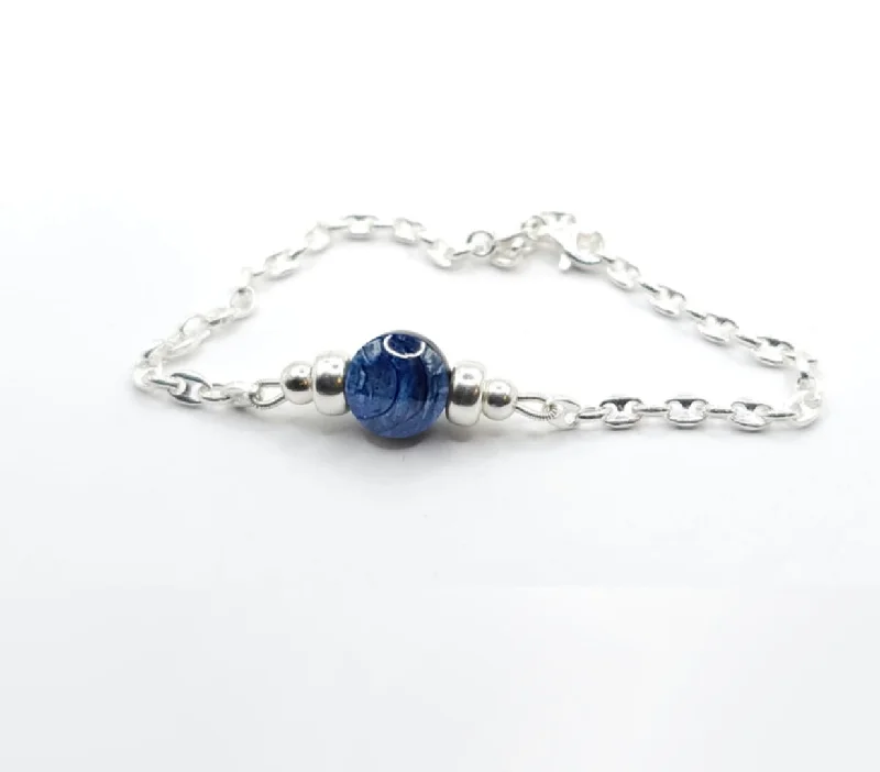 Ladies Bracelets for Elder Shine-KYANITE MINIMALIST BRACELET