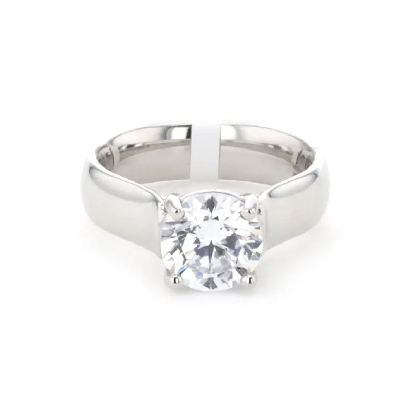 Ladies Firm Hold Engagement Rings -Solitaire Engagement Ring