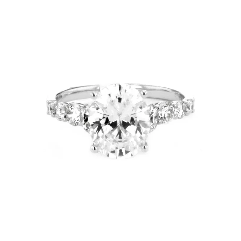 Ladies Majestic Gem Engagement Rings -0.86 ctw Diamond Solitaire Engagement Ring