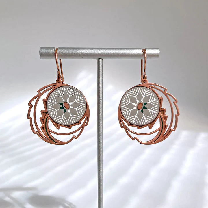 Ladies sacred cross earrings -Amar & Riley Earrings - Dandelion