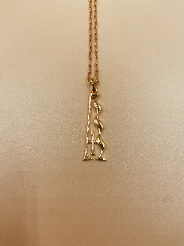 Ladies Necklaces with Ruby Spark-Letter A Necklace in 925 Sterling Silver