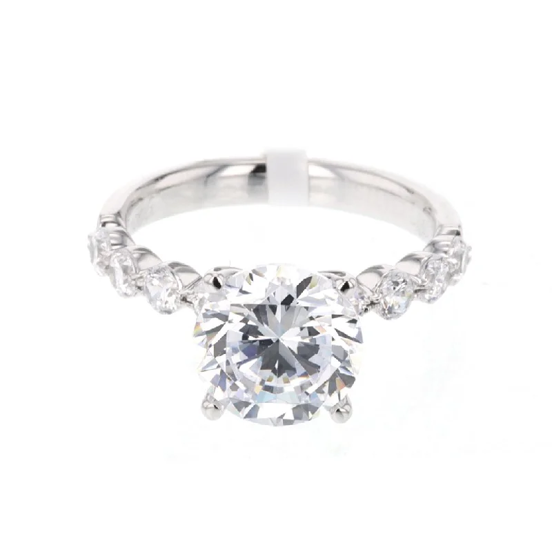 Ladies Filigree Glow Engagement Rings -0.72 ctw Diamond Solitaire Engagement Ring