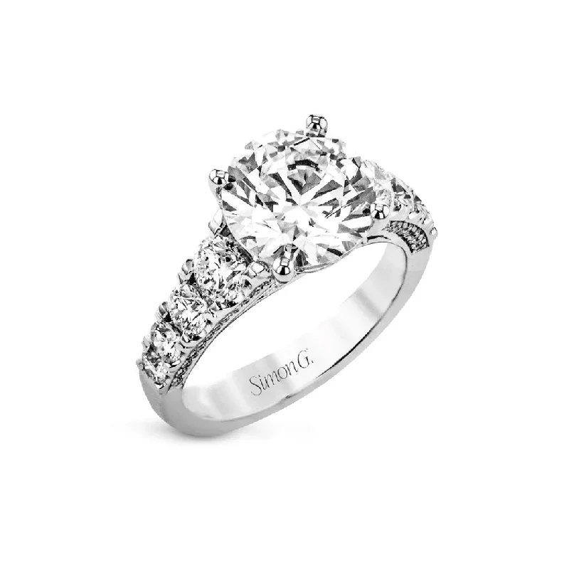 Ladies Rose Diamond Engagement Rings -1.30 ctw Diamond Solitaire Engagement Ring