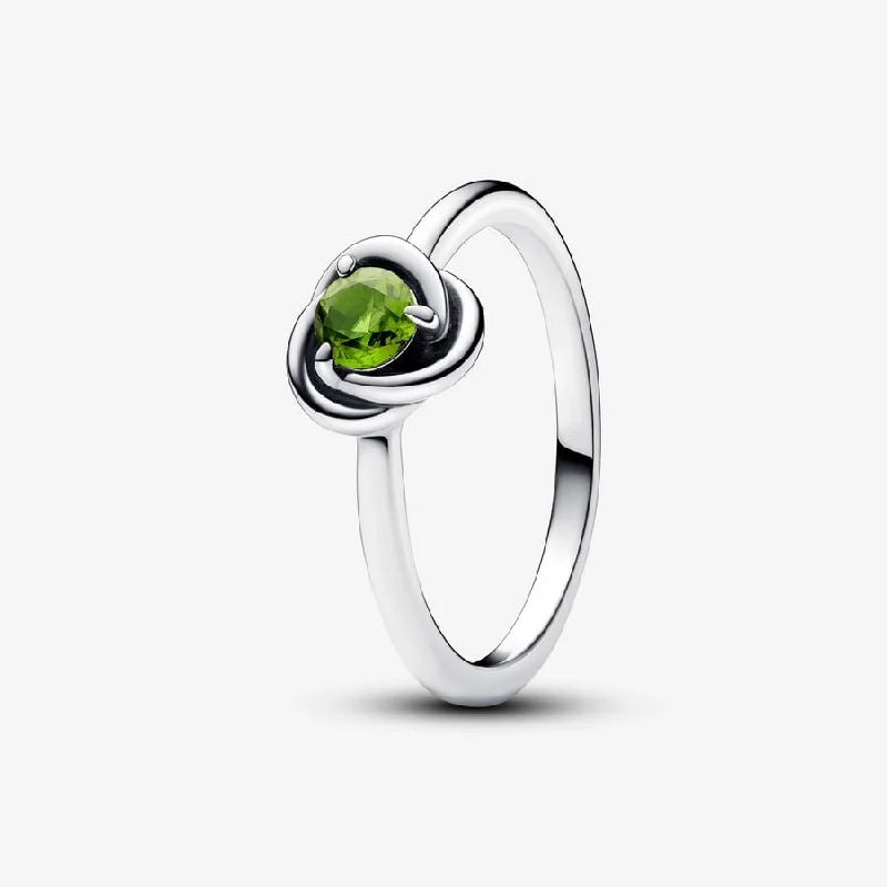 Ladies Rings for Dream Glow-Pandora Spring Green Eternity Circle Ring 192993C08