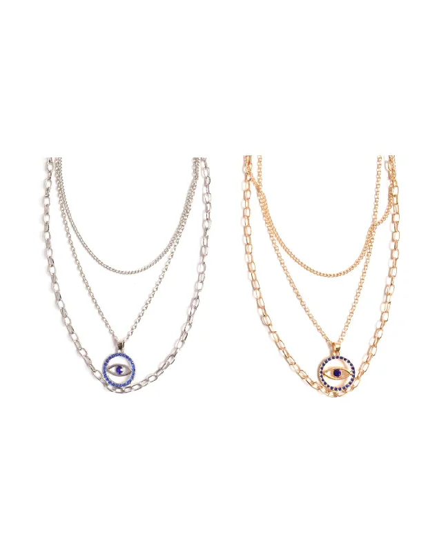 Ladies Necklaces in Warm Gold-Spirit Eyes Necklace