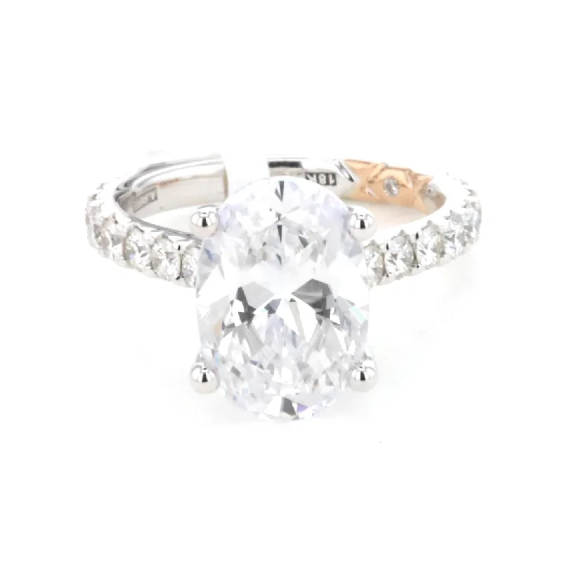 Ladies Dragon Fire Engagement Rings -0.73 ctw Diamond Solitaire Engagement Ring