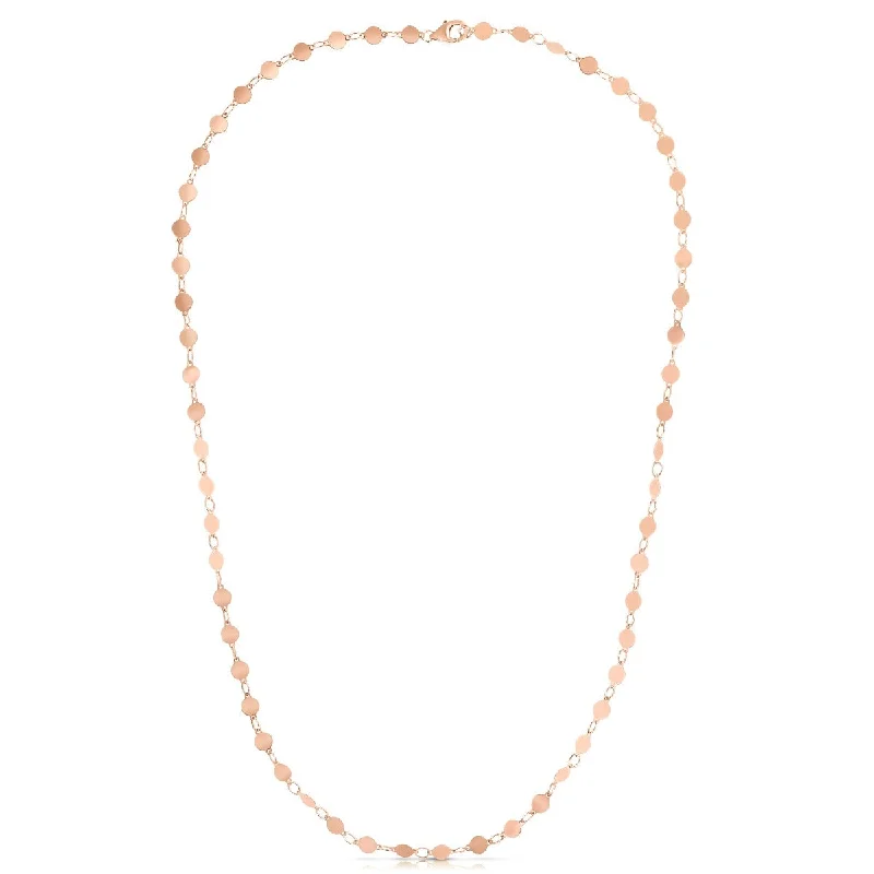 Ladies Rings with Cloud Spark-14kt Rose Gold 16.25" 3mm Polished Jump Ring at 15.25" Pebble Necklace with Lobster Clasp PRC8242-1625