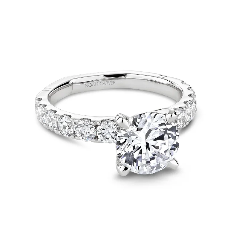 Ladies Grand Scale Engagement Rings -1.01 ctw Diamond Solitaire Engagement Ring