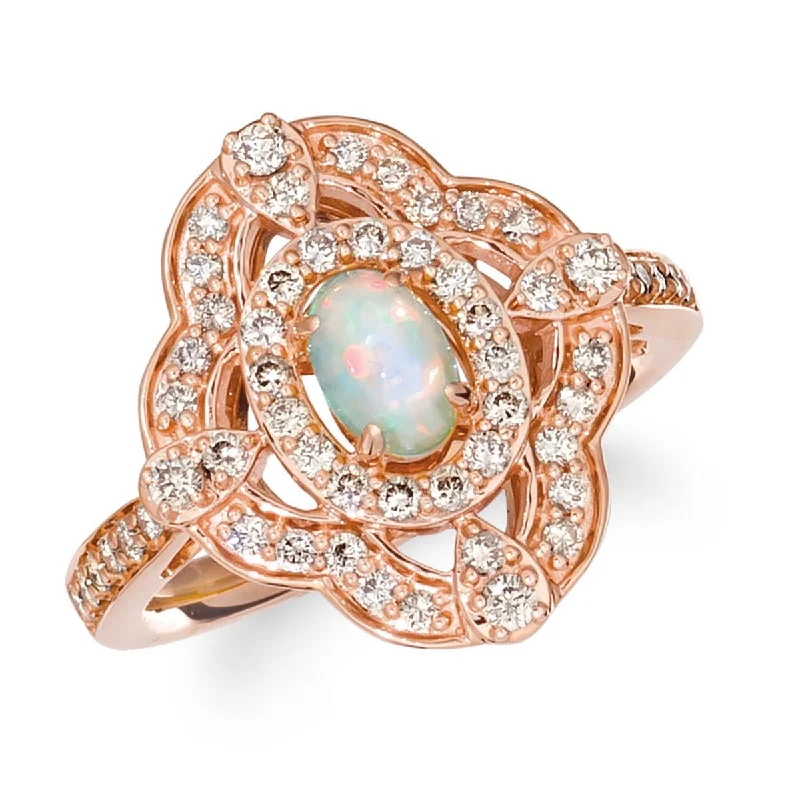 Ladies Rings Oval Shine-Le Vian Creme Brulee® Opal and Diamond Ring TRLD 48