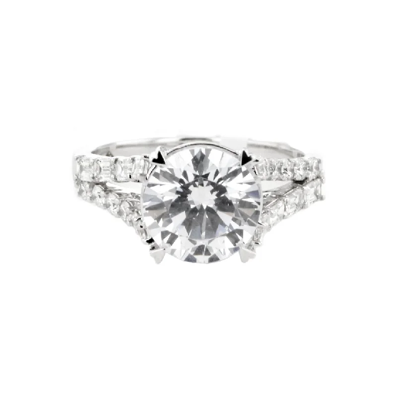 Ladies Rustic Charm Engagement Rings -0.73 ctw Diamond Solitaire Engagement Ring